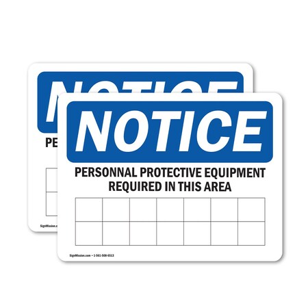 Signmission 5 in Height, 7 in Width, Vinyl Decal, Rectangle OS-2PACK-NS-D-57-L-16403